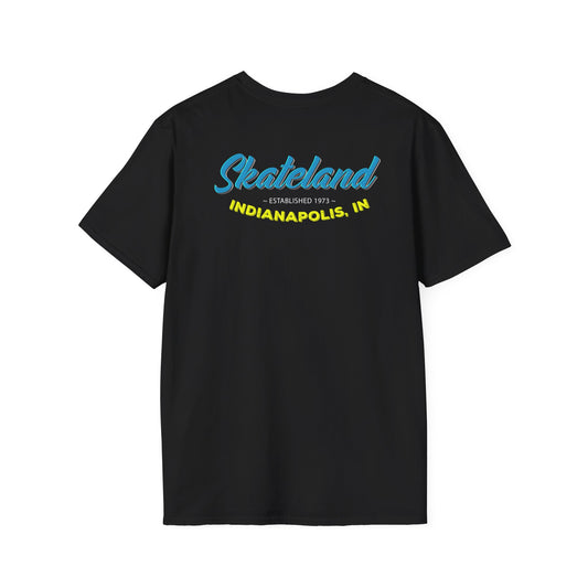 Adult "Skate Life" T-Shirt - Skateland - Indianapolis, IN (Blue)