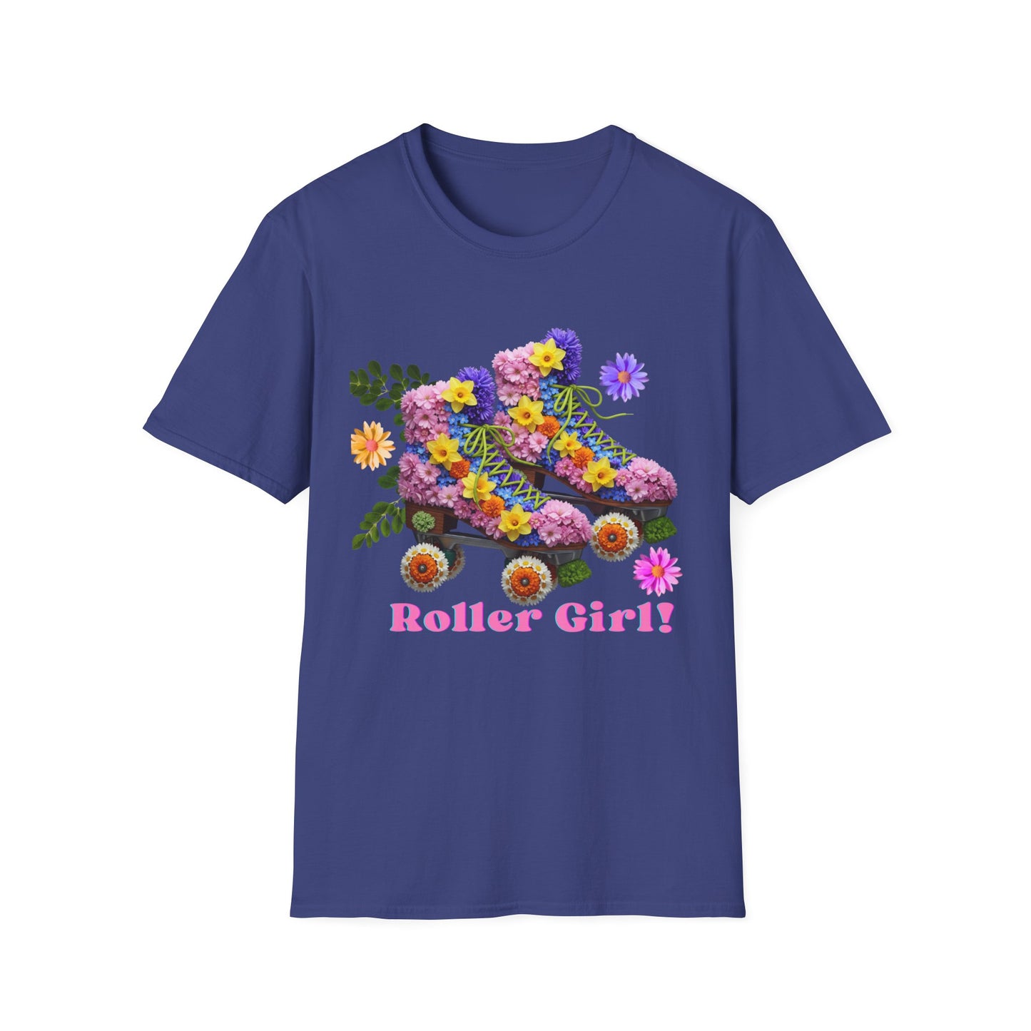 Roller Girl Floral Skate T-Shirt