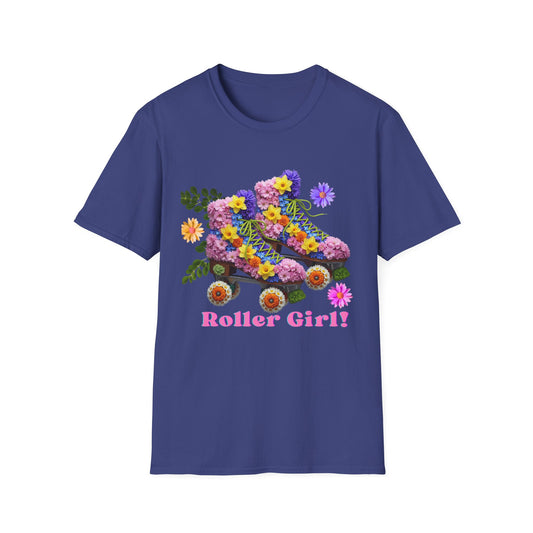 Roller Girl Floral Skate T-Shirt