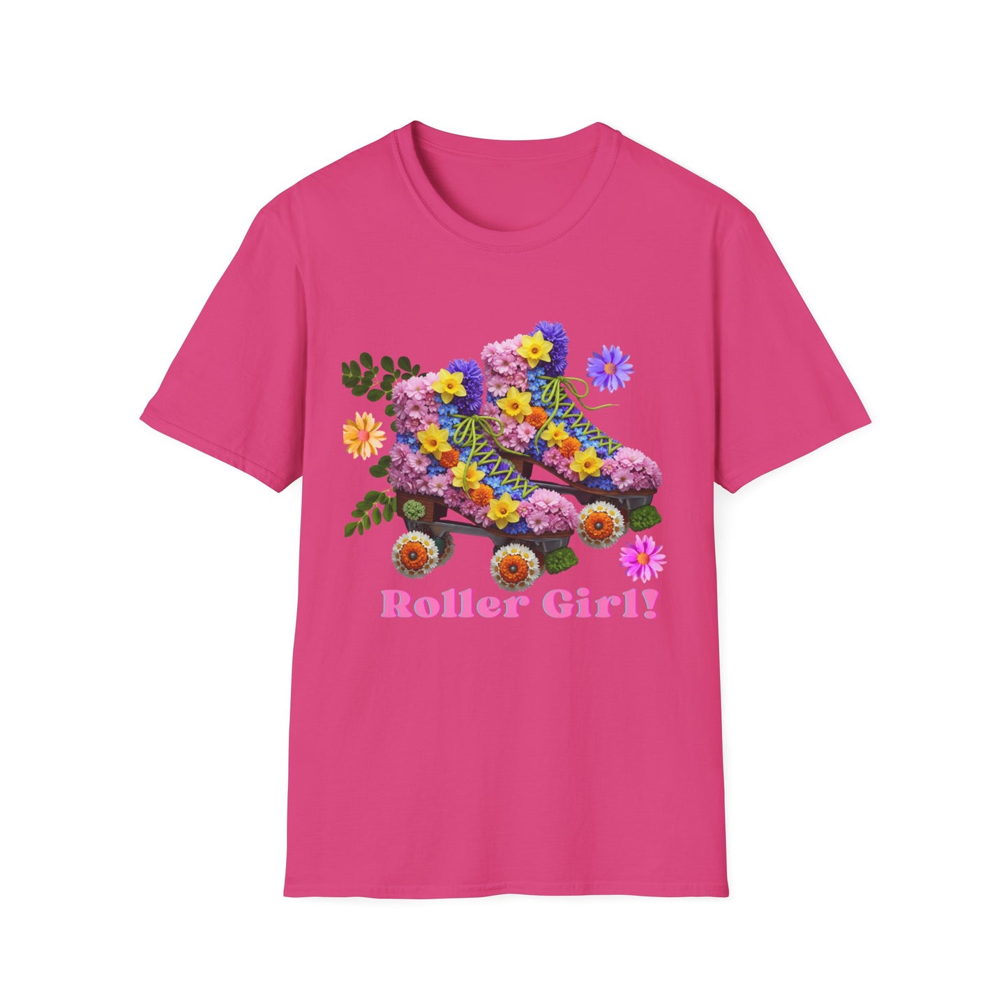 Roller Girl Floral Skate T-Shirt