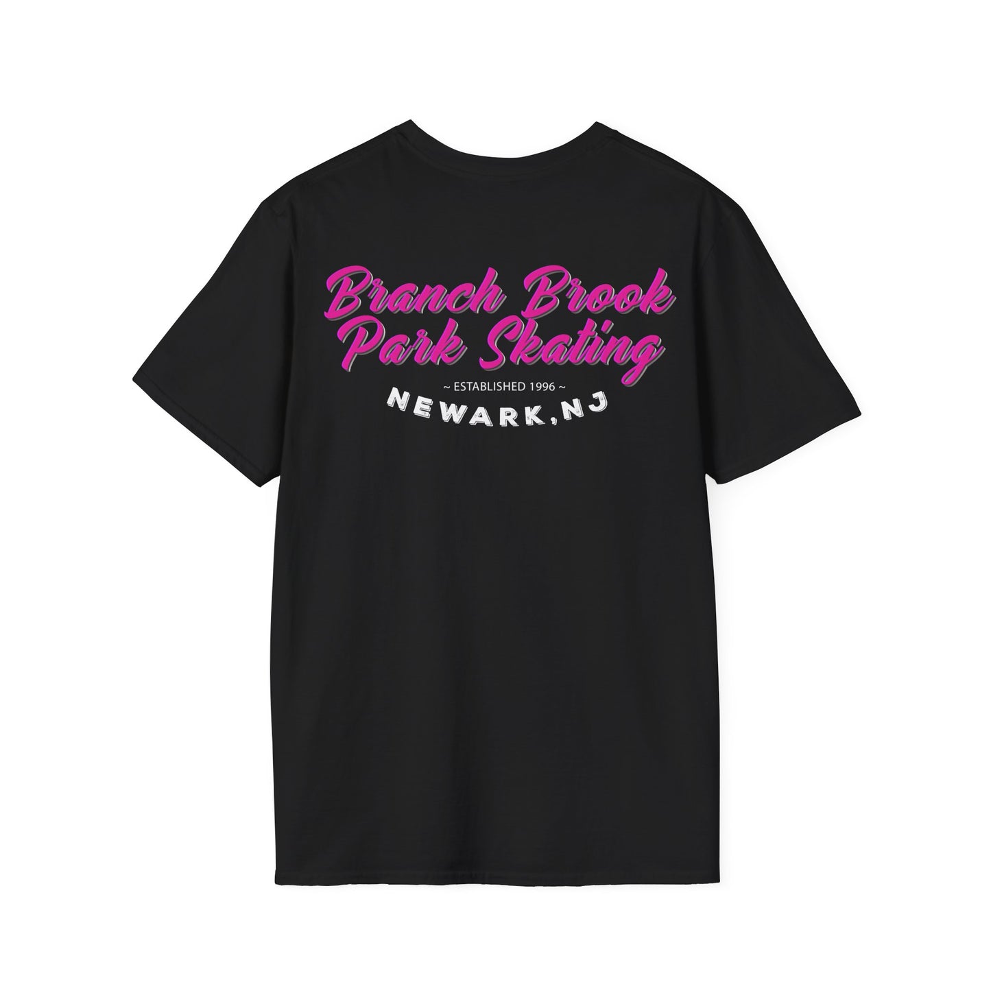 Adult "Skate Life" T-Shirt - Branch Brook Park Skating, Newark, NJ Pink)