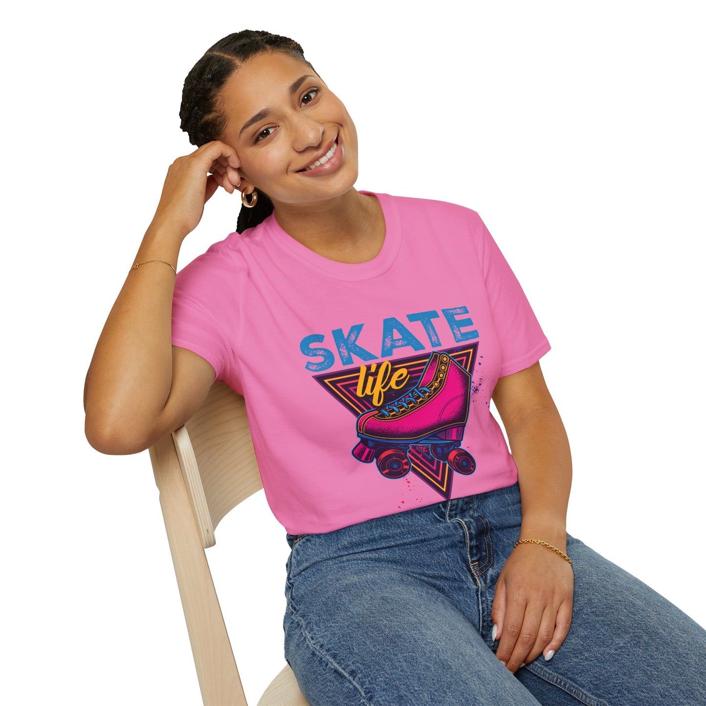 Adult "Skate Life" T-Shirt (Pink)