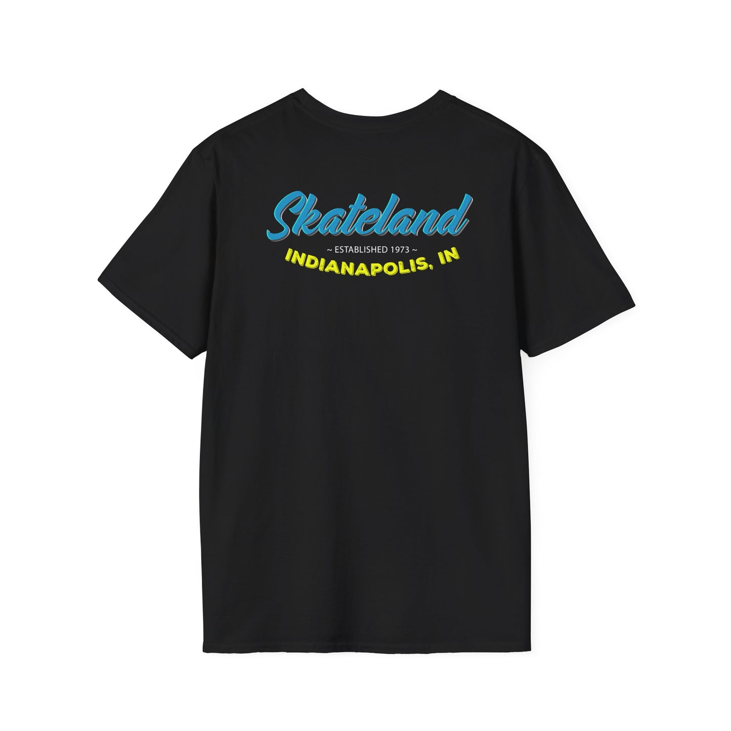 Adult "Skate Life" T-Shirt - Skateland - Indianapolis, IN (Blue)