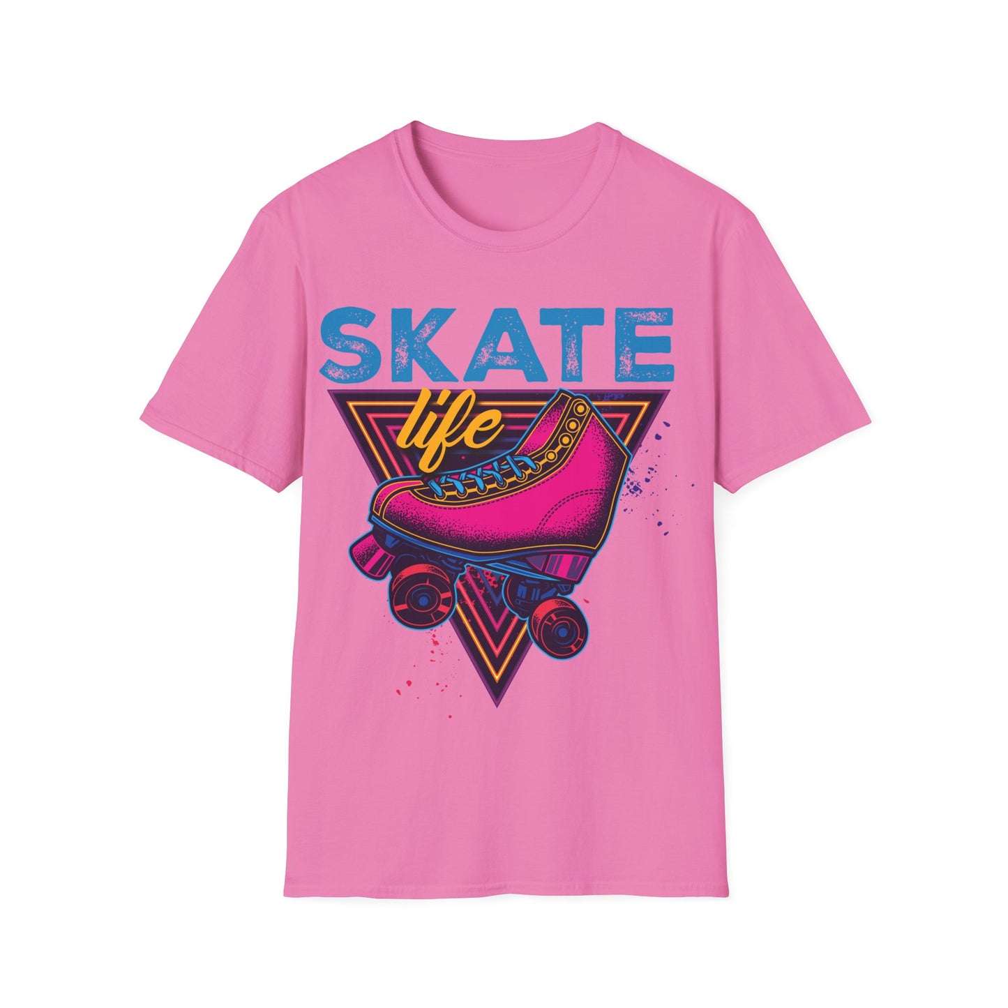 Adult "Skate Life" T-Shirt - Branch Brook Park Skating, Newark, NJ Pink)