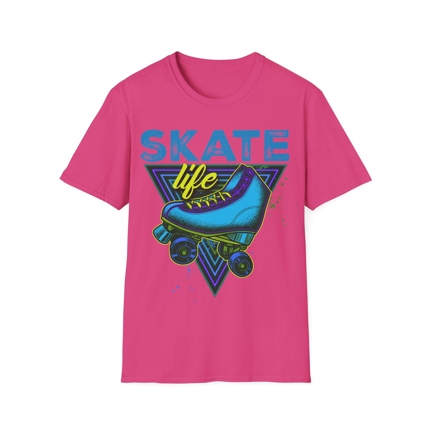 Adult "Skate Life" T-Shirt - Skateland - Indianapolis, IN (Blue)