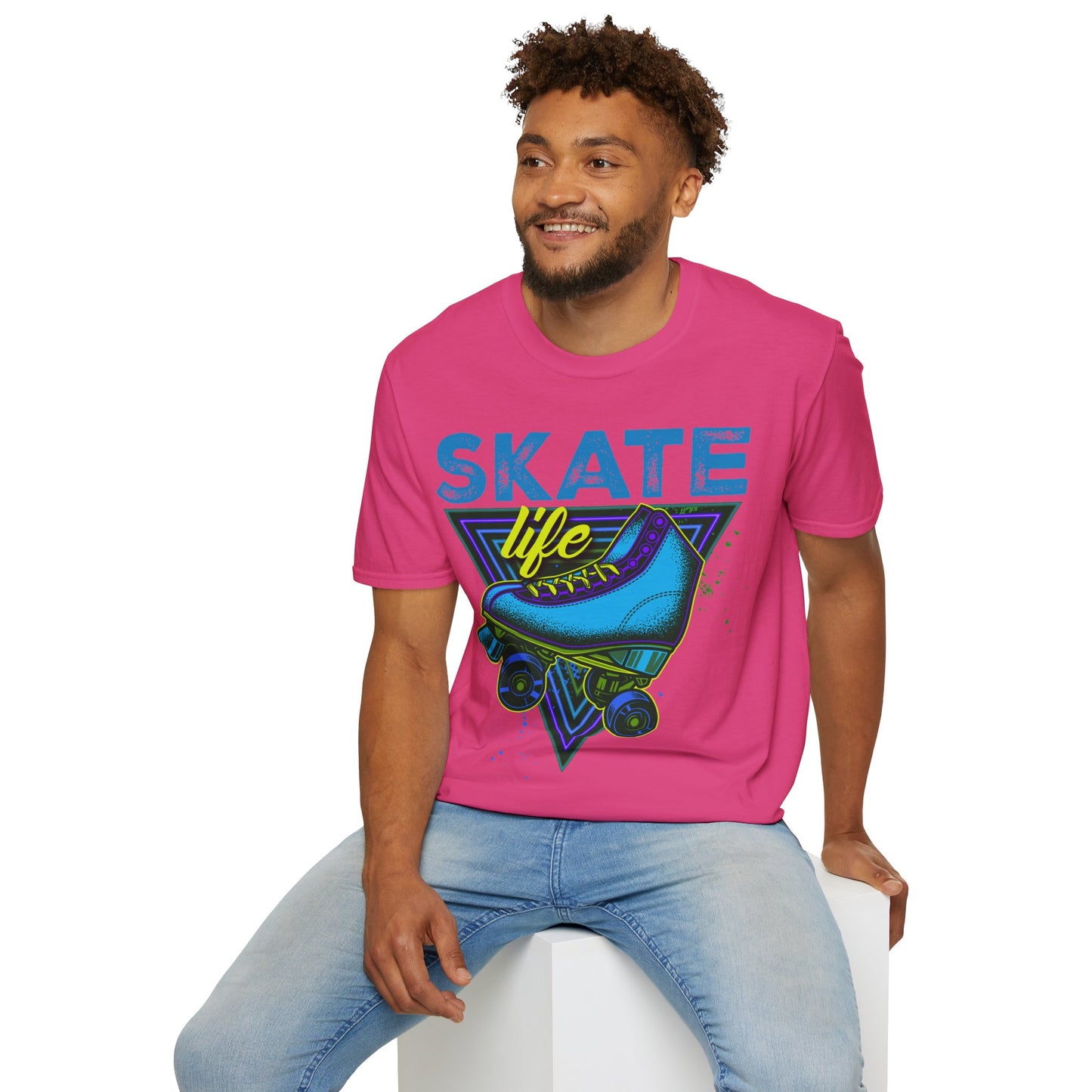 Adult "Skate Life" T-Shirt- Branch Brooke Park Skating - Newark, NJ (Blue)
