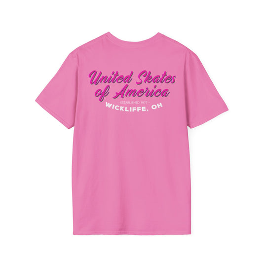 Adult "Skate Life" Paint Splattered Skates T-Shirt - United Skates of America - Wickliff, OH