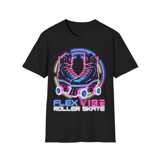 Adult "Flex Vibe Roller Skate" T-Shirt - Skateland - Indianapolis, IN