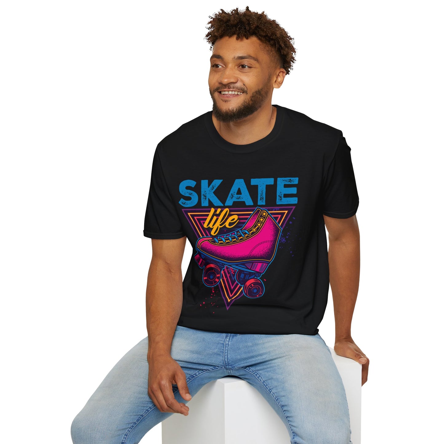 Adult "Skate Life" T-Shirt - United Skates of America - Tampa, FL (Pink)
