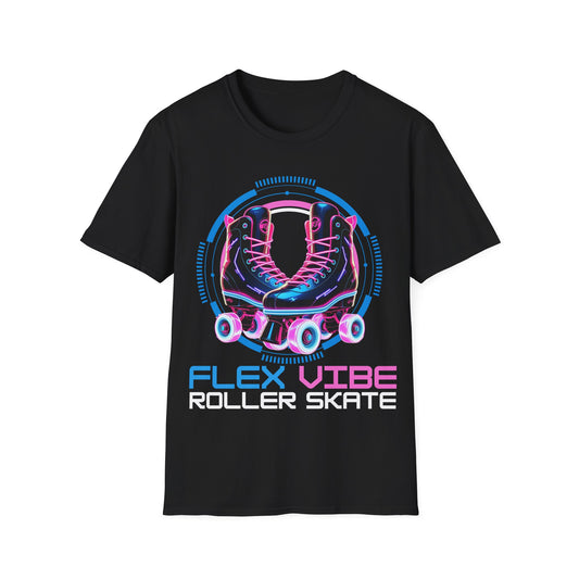 Adult "Flex Vibe Roller Skate" T-Shirt - Millennium Skate World Camden, NJ