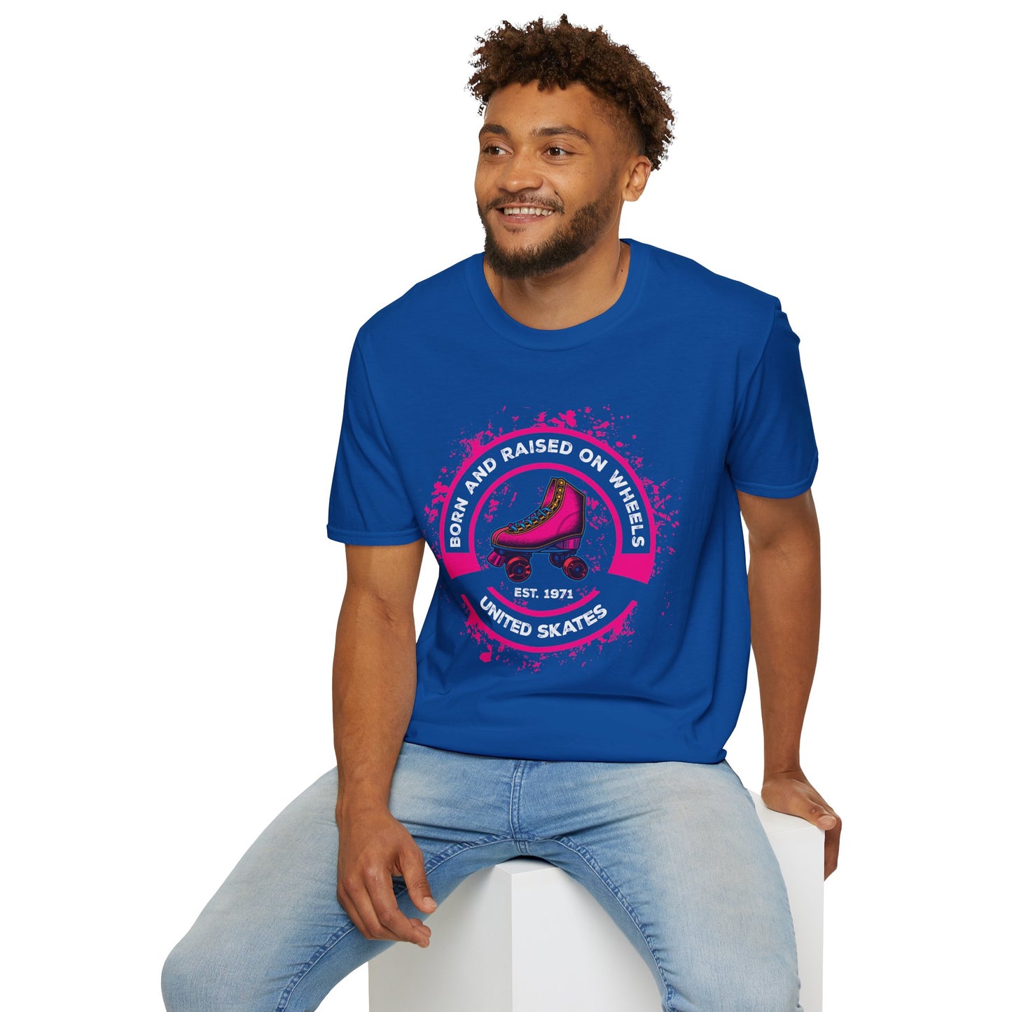 Adult "Born & Raised on Wheels" T-Shirt