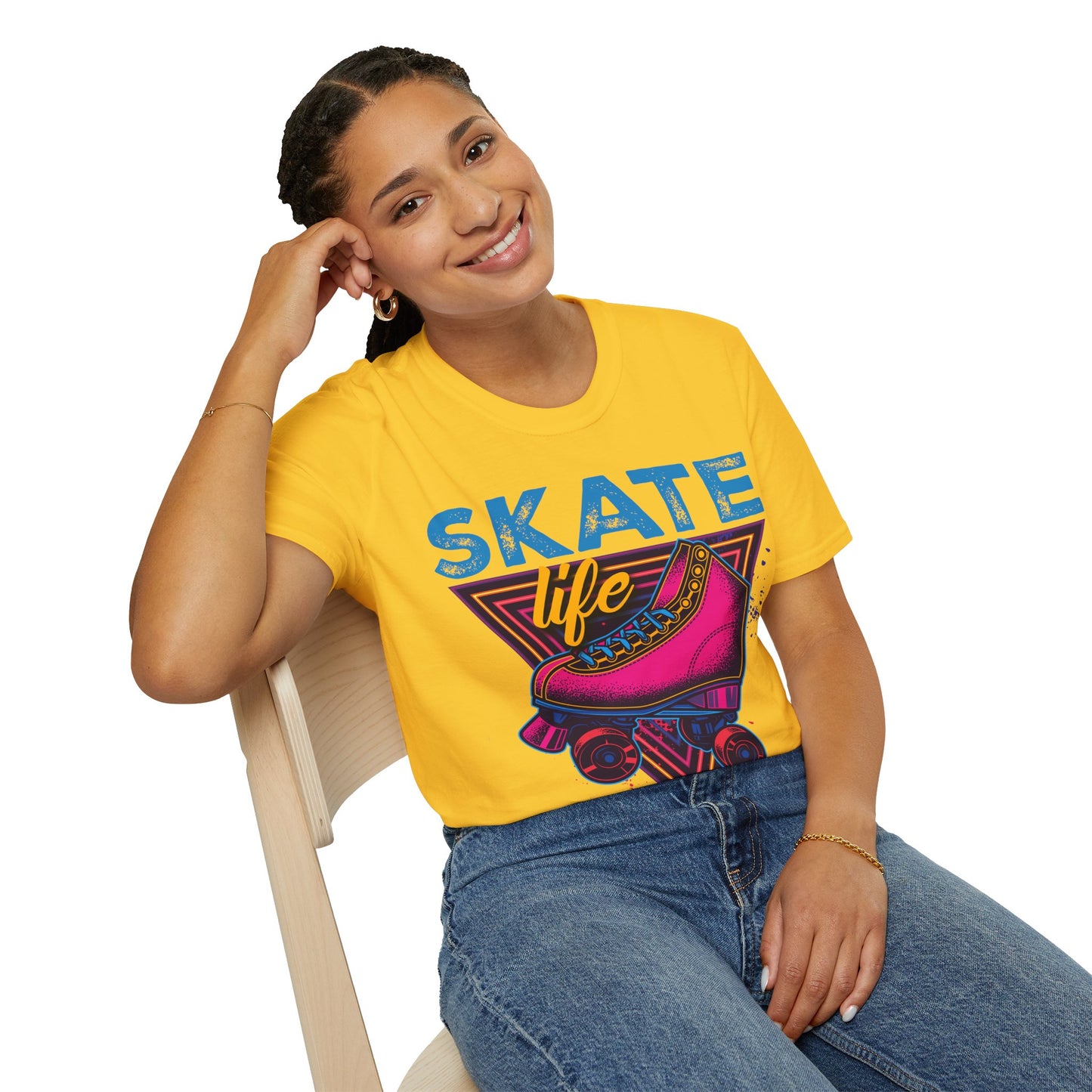 Adult "Skate Life" T-Shirt -Skateworld - Tampa, FL (Pink Design)