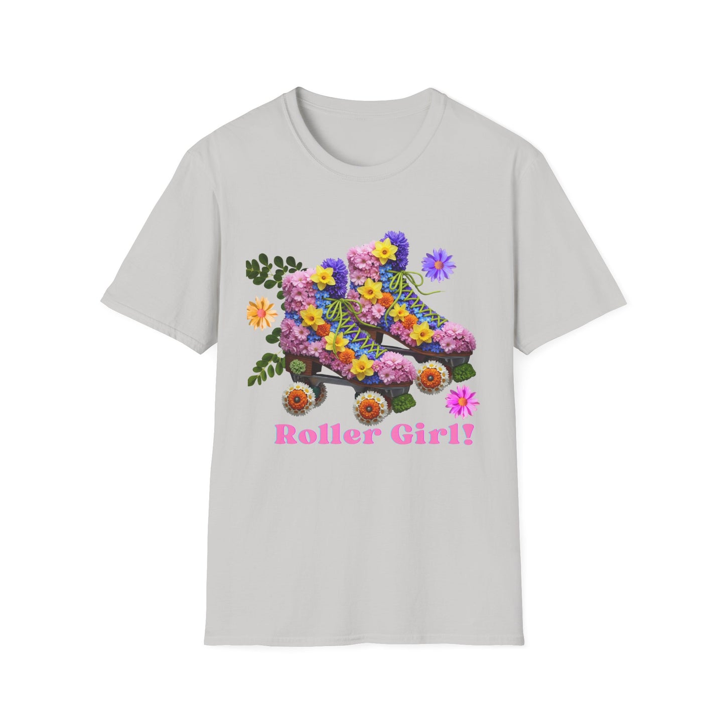 Roller Girl Floral Skate T-Shirt