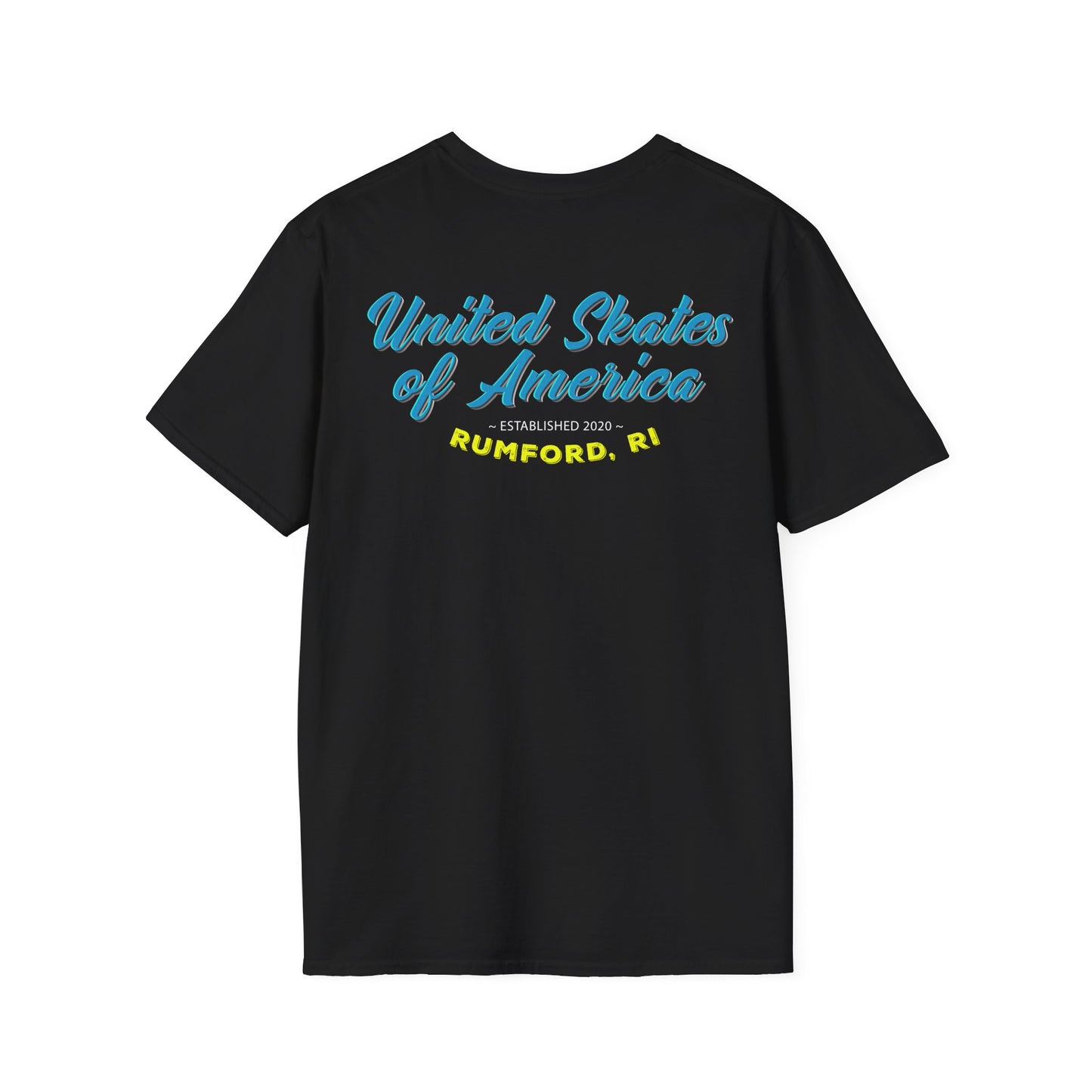 Adult "Skate Life" T-Shirt - United Skates of America - Rumford, RI (Blue)