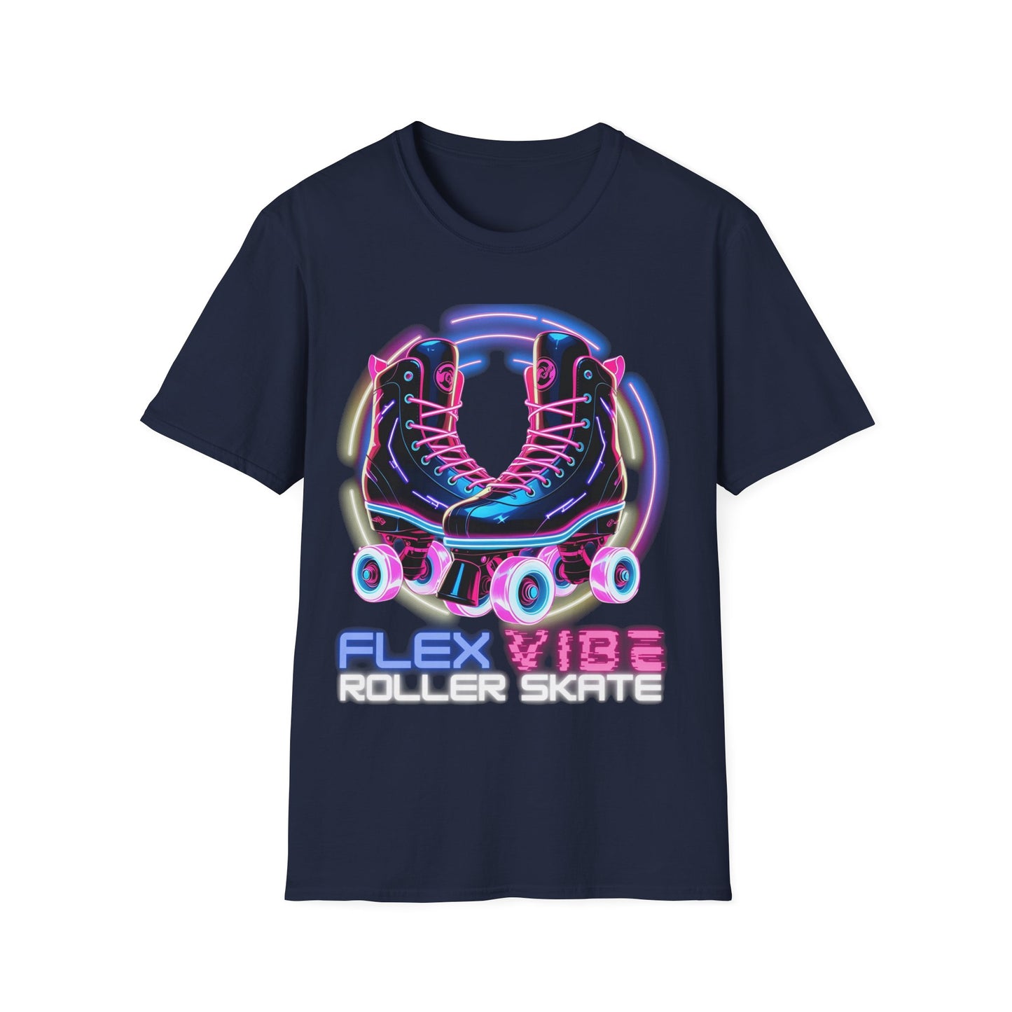 Adult "Flex Vibe Roller Skate" T-Shirt - Skateland - Indianapolis, IN