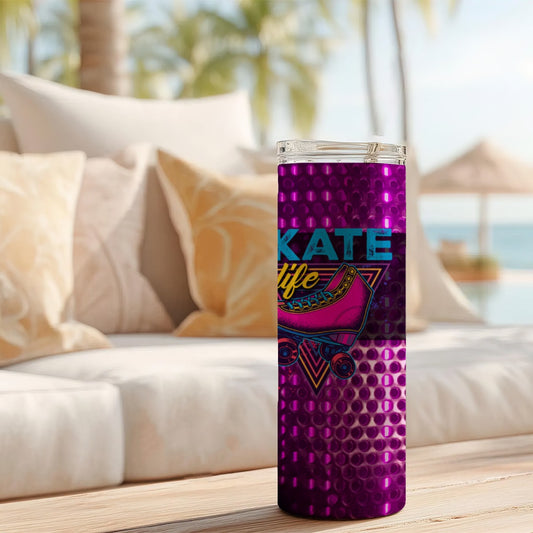 Aluminum Straight Cup with Sliding Lids 20oz