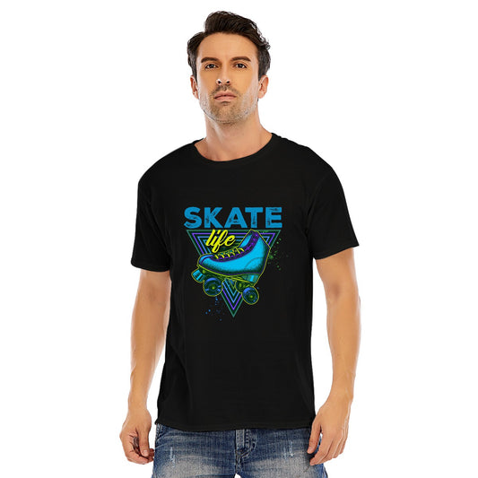 Adult "Skate Life" T-Shirt Slim Fit (Blue)