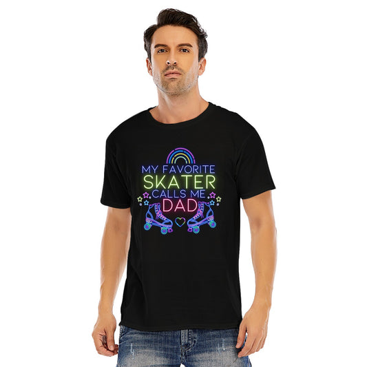 Men's T-shirt "My Favorite Skater Calls Me Dad" for Family Skating Party