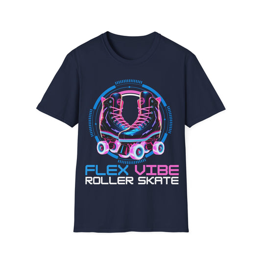 Adult T-Shirt "Flex Vibe Roller Skate" - United Skates of America - Massapequa,  NY