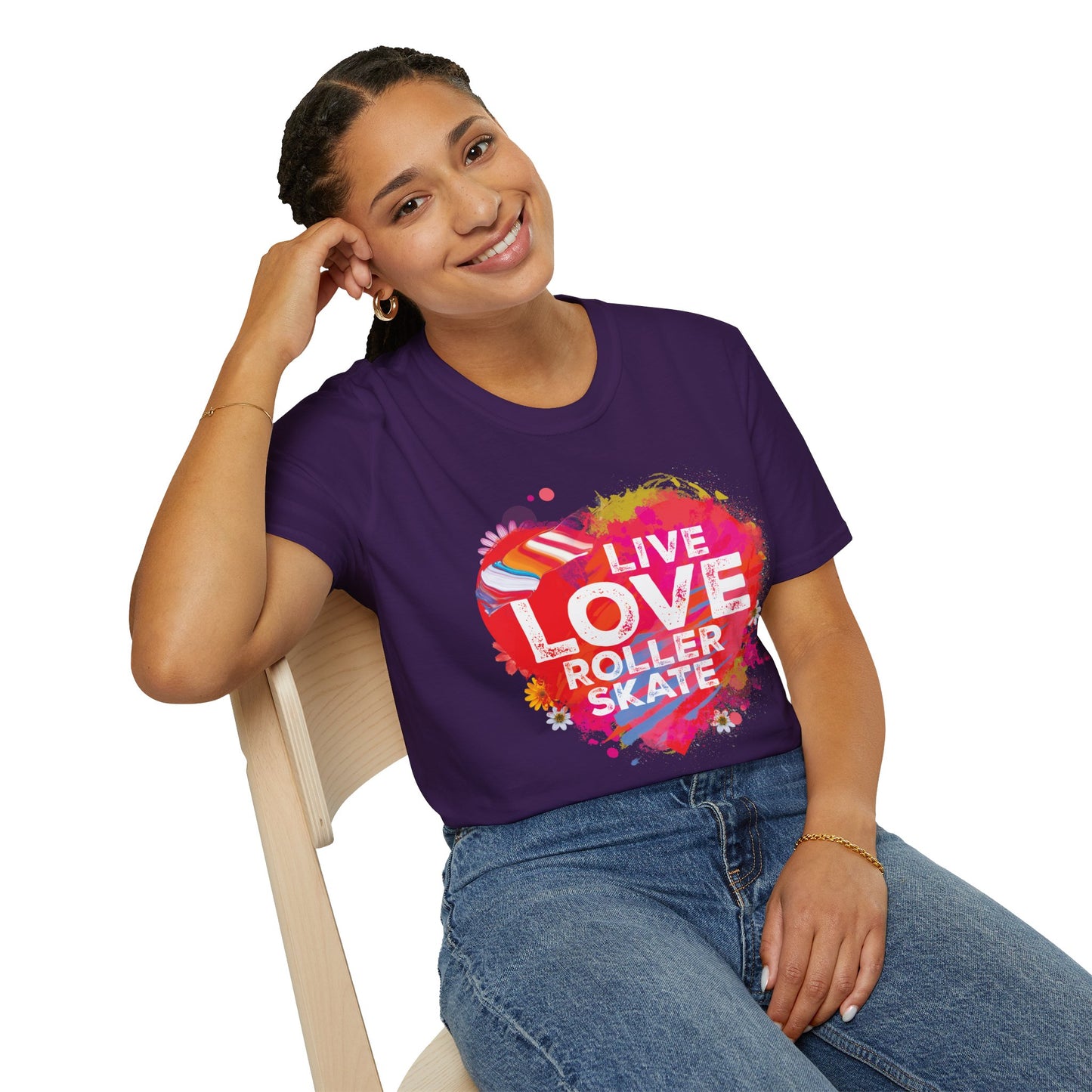 Women's T-Shirt "Live Love Roller Skate"