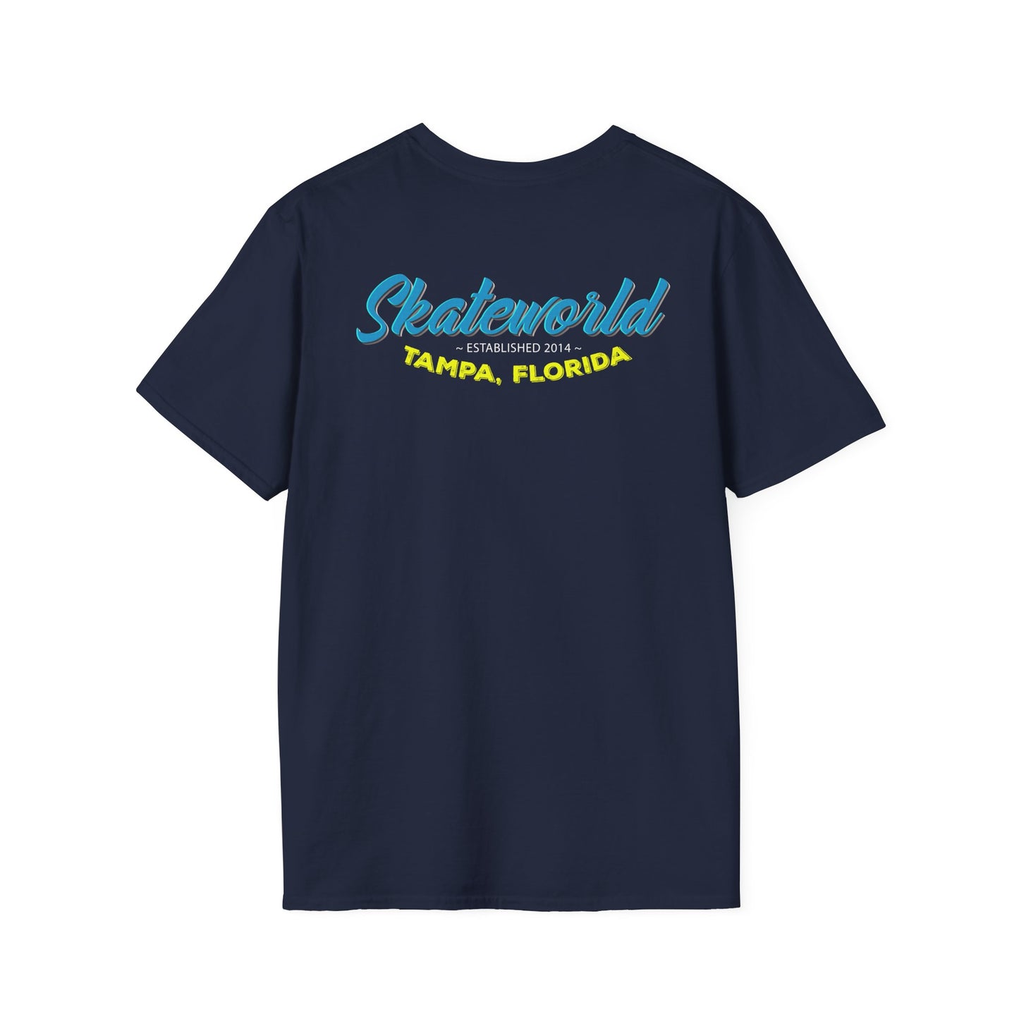 Adult "Skate Life" T-Shirt - Skateworld - Tampa, FL (Blue Design)