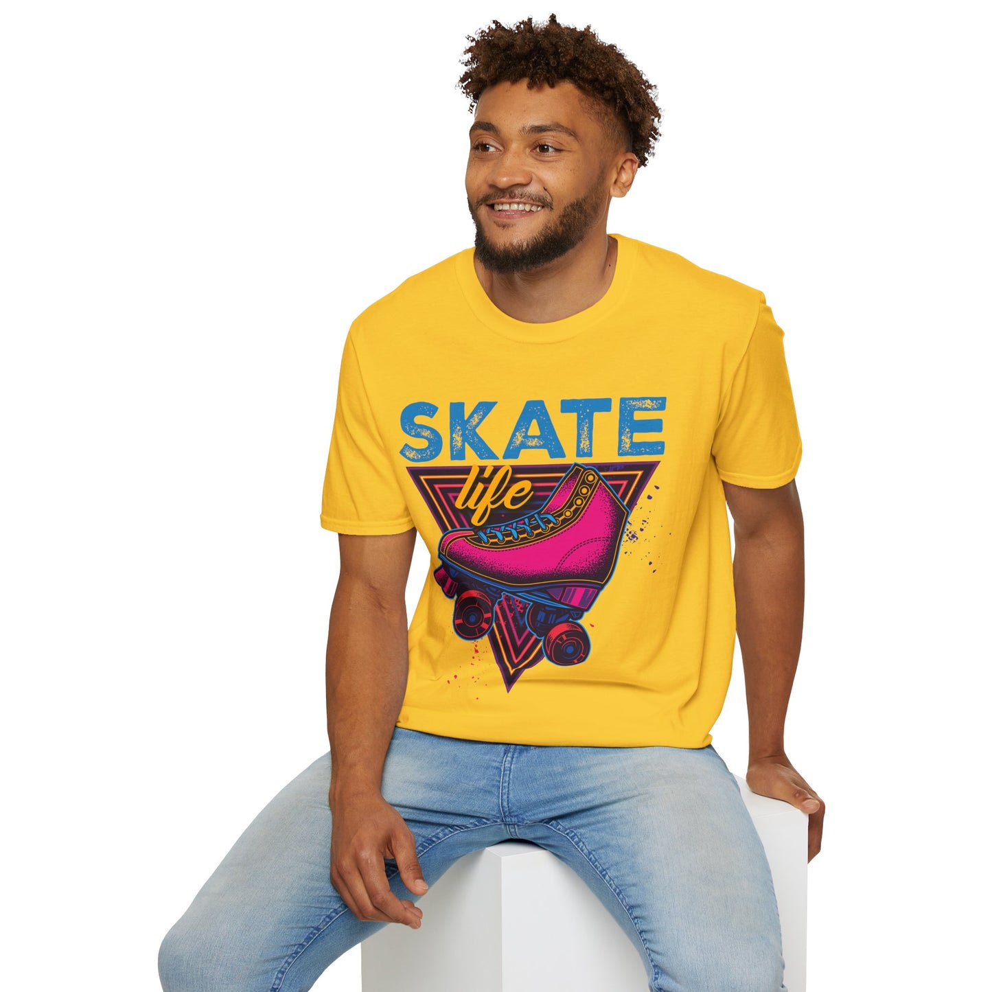 Adult "Skate Life" T-Shirt - Skateland - Mesa, AZ (Pink)