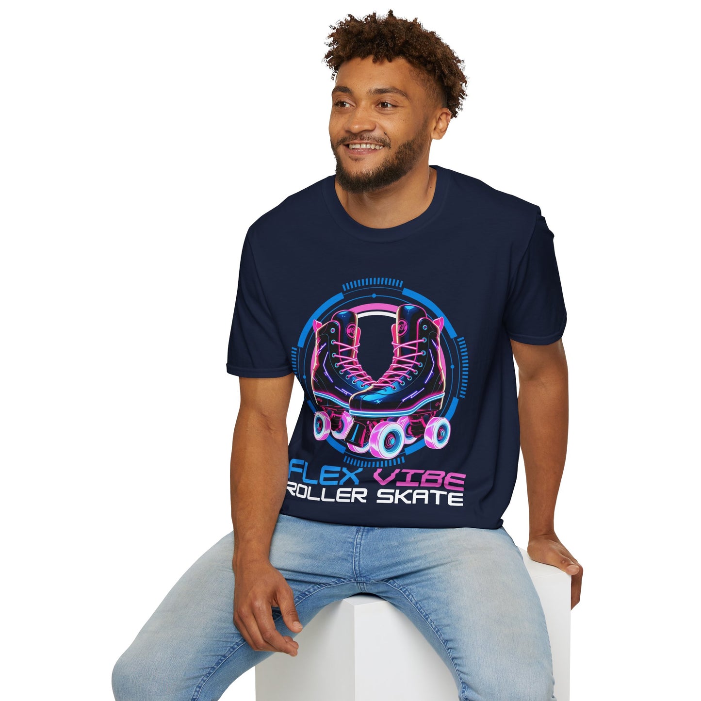 Adult "Flex Vibe Roller Skate" T-Shirt - United Skates of America - Tampa, FL
