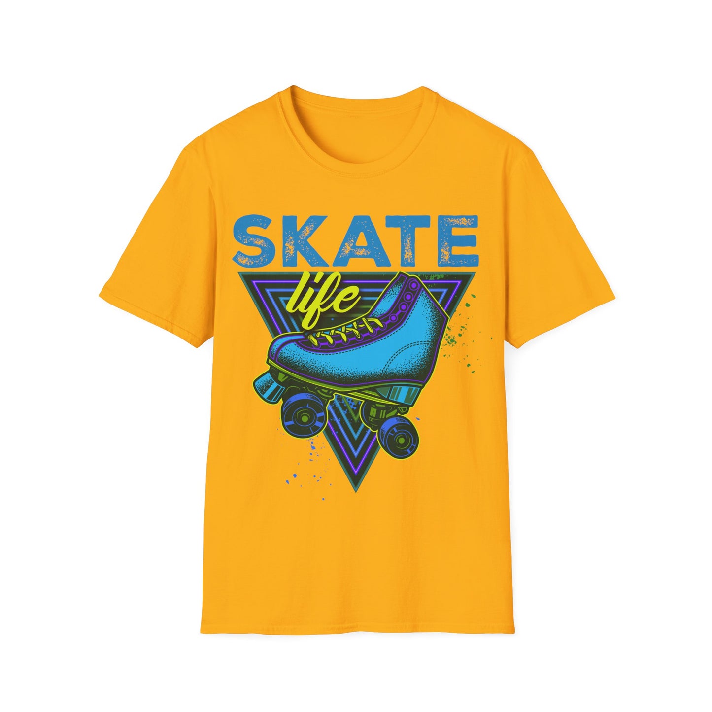 Adult "Skate Life" T-Shirt - Millennium Skate World Camden, NJ (Blue)