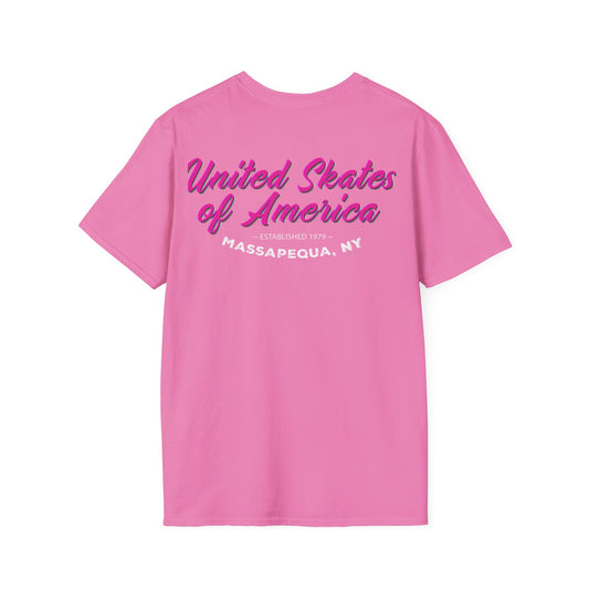 Adult "Skate Life" Paint Splattered Skates T-Shirt - United Skates of America - Massapequa, NY