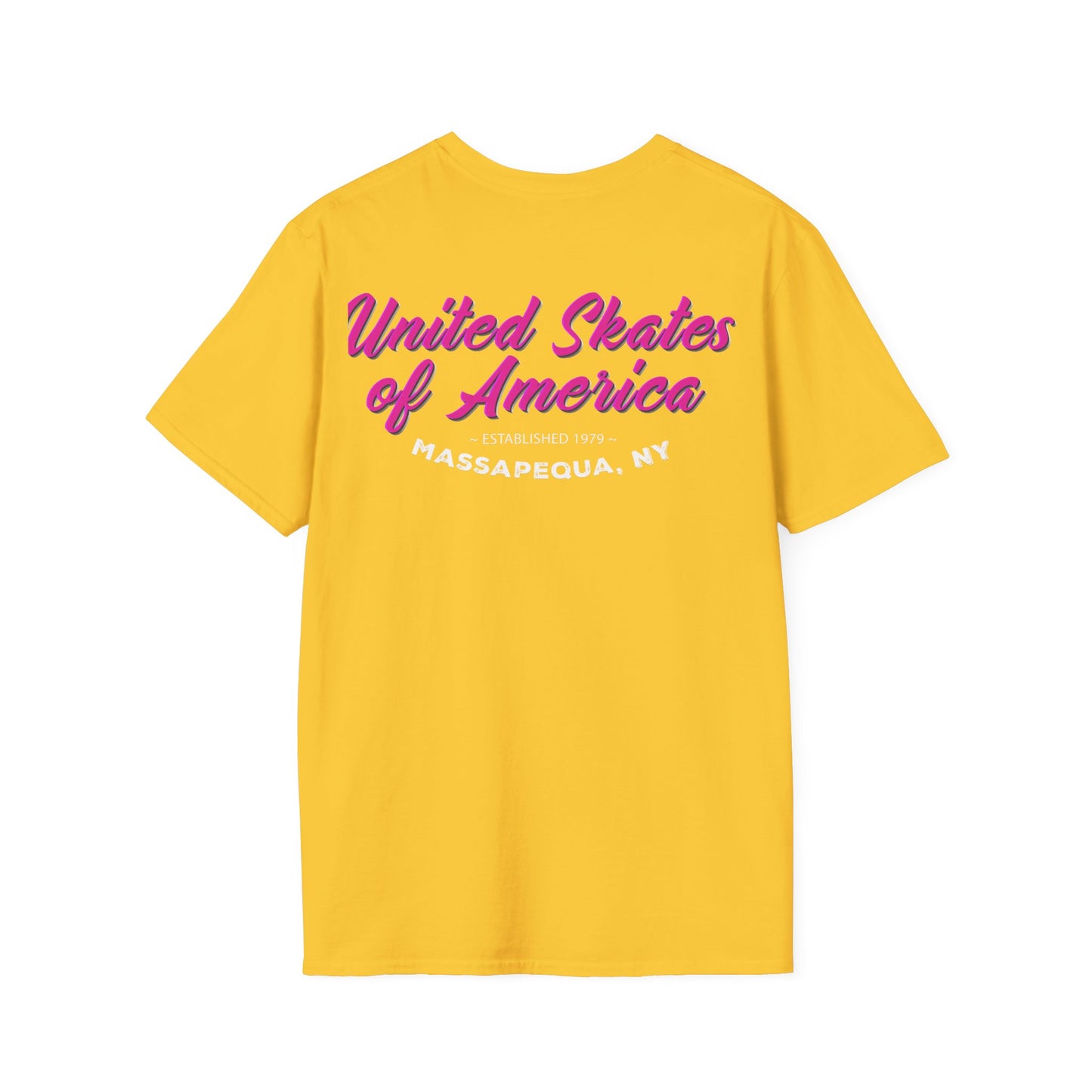 Adult "Skate Life" Paint Splattered Skates T-Shirt - United Skates of America - Massapequa, NY