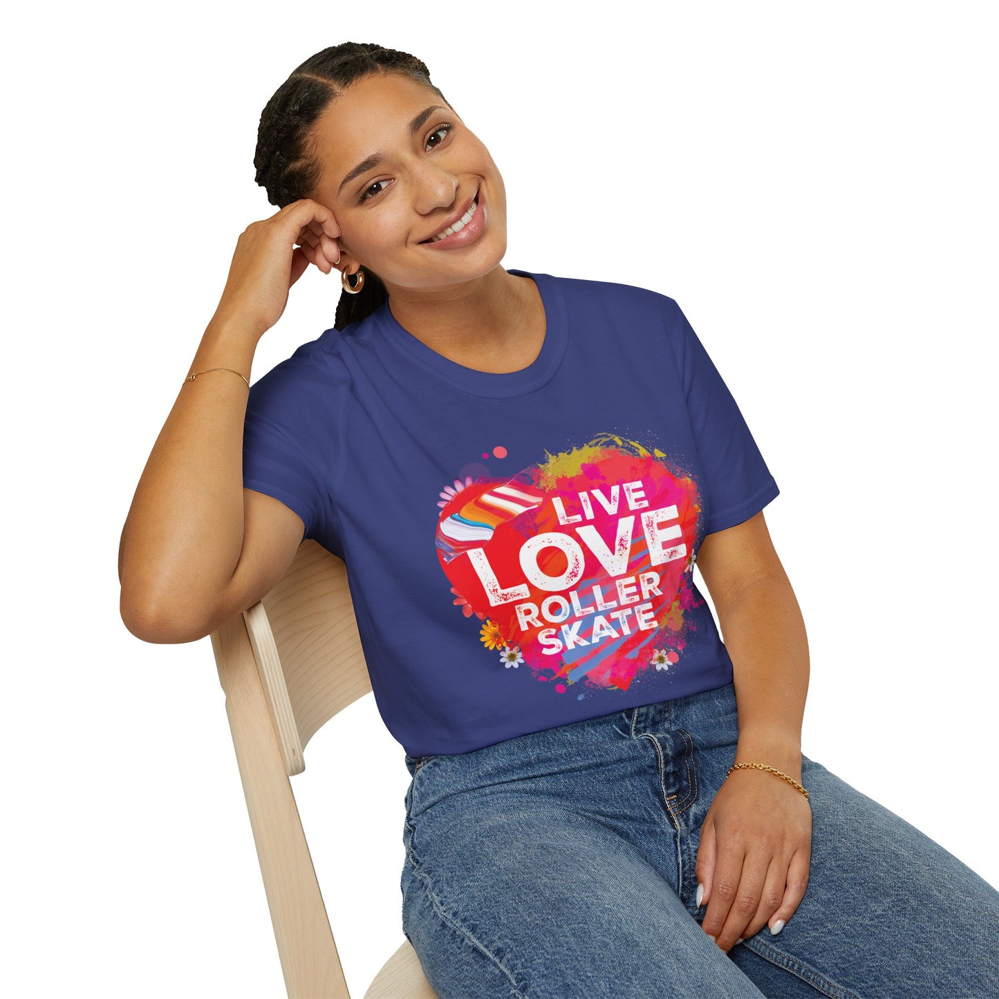 Women's T-Shirt "Live Love Roller Skate"