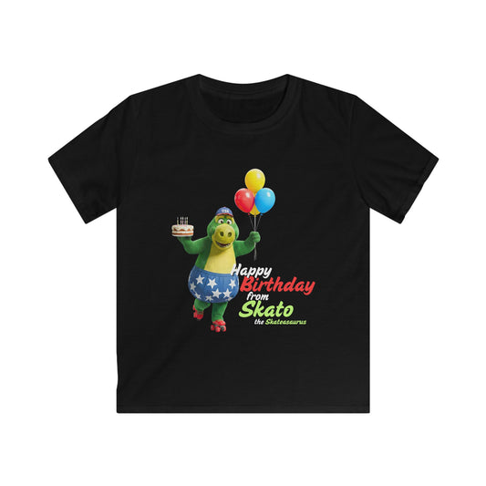 Kid's Skating Party T-Shirt "Happy Birthday from Skato"