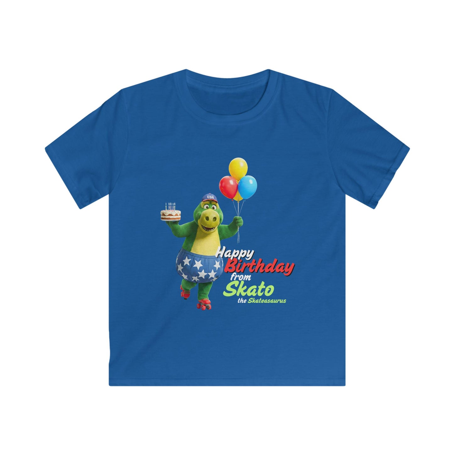 Kid's Skating Party T-Shirt "Happy Birthday from Skato"