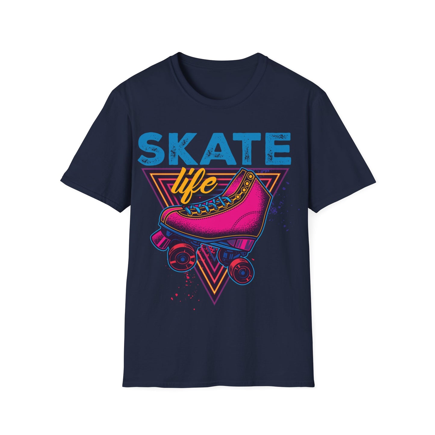 Adult "Skate Life" T-Shirt - Millennium Skate World Camden, NJ (Pink)