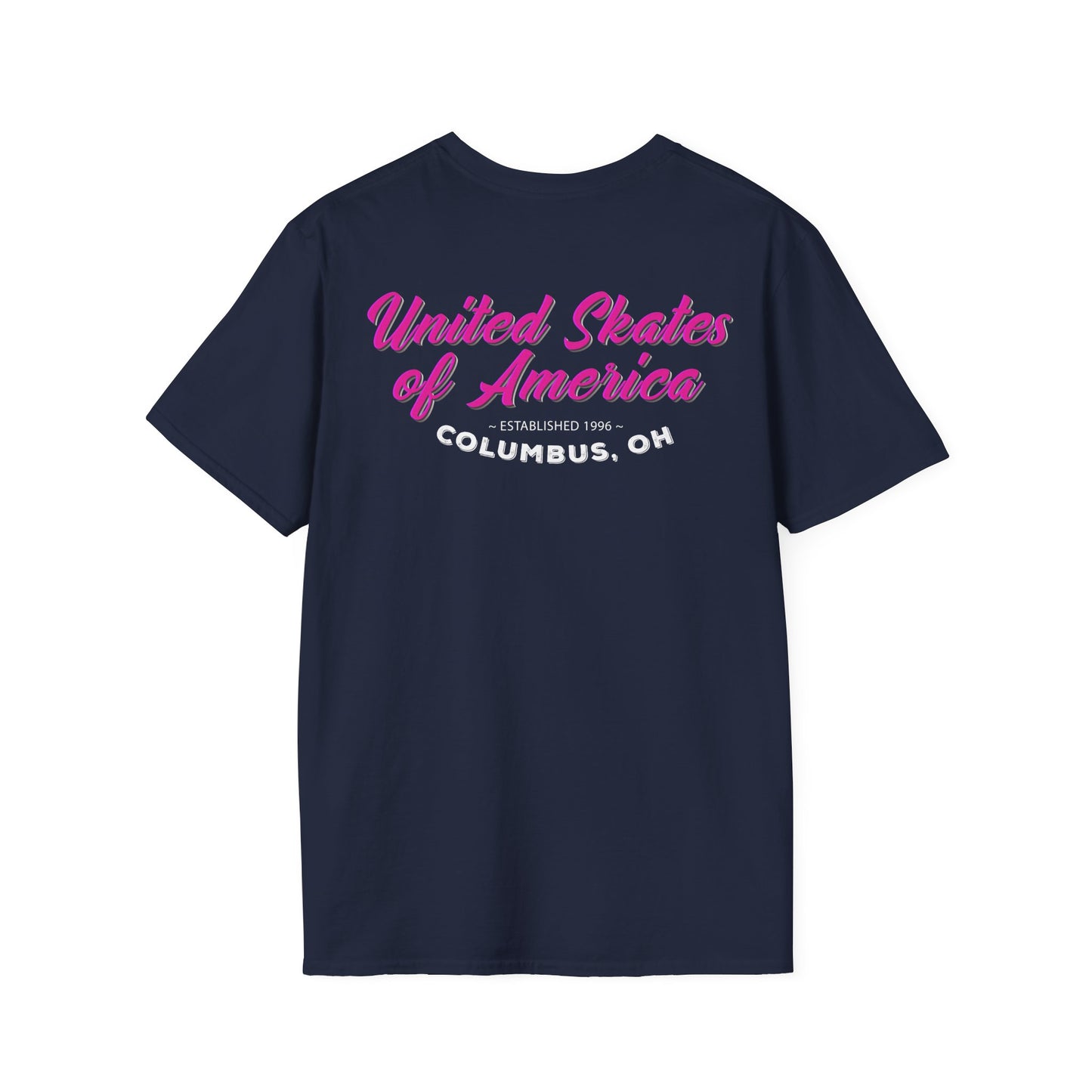 Adult "Skate Life" T-Shirt - United Skates of America - Columbus, OH (Pink)
